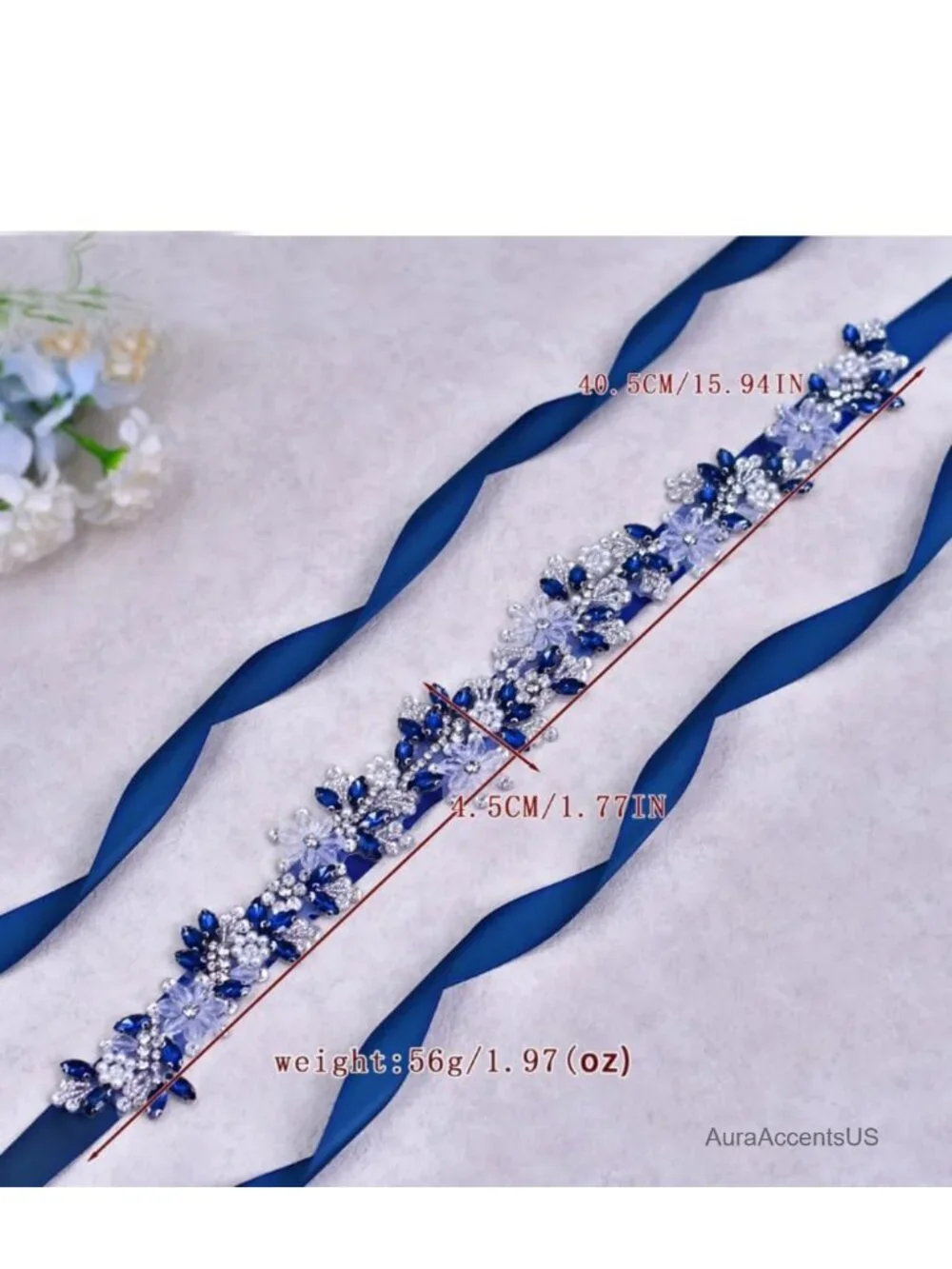 Handmade Crystal Beading Rhinestone Wedding Bridal Belt for Formal Dress Sash